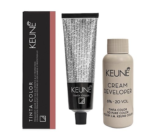 Keune Tinta Color 6.53 Louro Escuro Mogno Dourado + Developer 20vol