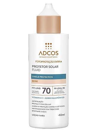 Adcos Fotoproteção - Protetor Solar Tonalizante FPS70 Fluido 40ml Beige