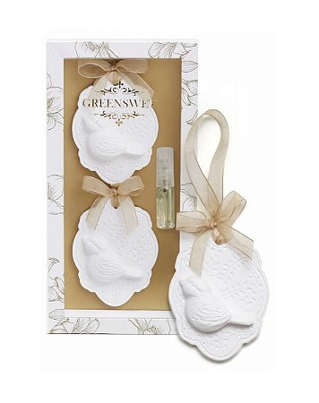 Greenswet Gesso Passarinho Oval Caixa 2un - Vanilla