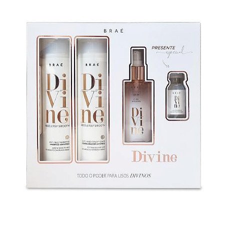 Braé Caixa Presente Divine Shampoo Cond Sérum e Ampola
