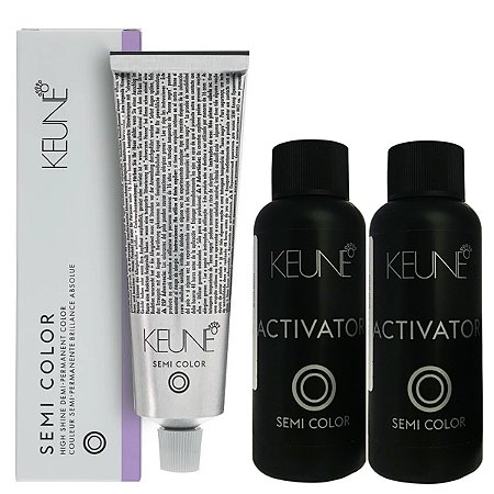 Keune Semi Color Ultimate Blonde 9.71 Louro Muito Claro Violeta + 2 Activator