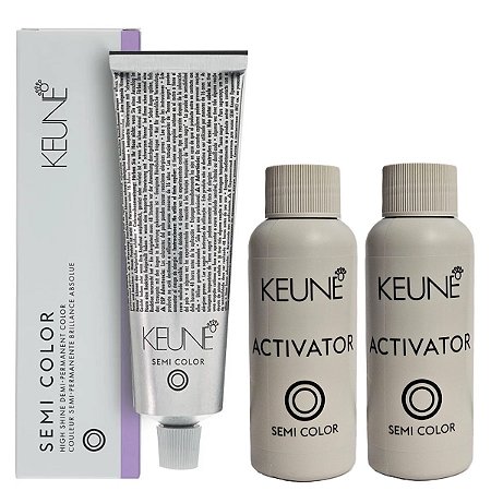 Keune Semi Color Ultimate Blonde 9.71 Louro Muito Claro Violeta + 2 Activator