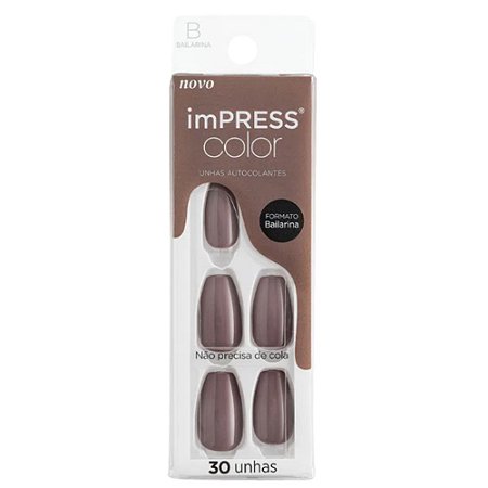 Kiss NY Impress Color Unhas Autocolantes Bailarina - Dusk Till Dawn