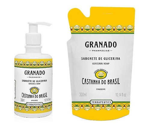 Granado Kit Sabonete Líquido + Refil Castanha do Brasil