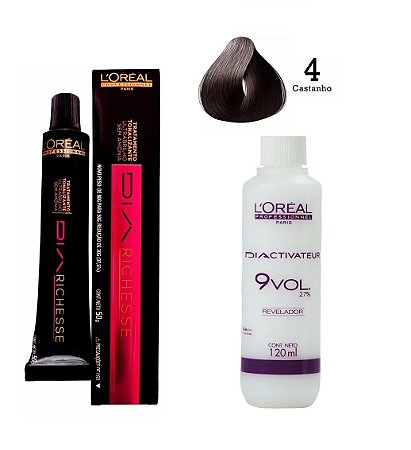 Tonalizante L'Oreal Paris Richesse 4 Castanho - Magia Cosméticos -  Maquiagens, Perfumes, Shampoos, Tinturas, Equipamentos e muito mais!