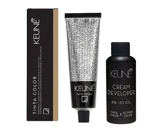 Keune Tinta Color 8.32 Louro Claro Bege + Developer 20vol
