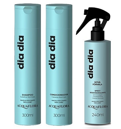 Acquaflora Dia Dia - Kit Shampoo Condicionador e Spray