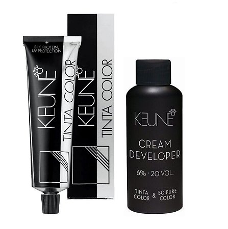 Keune Tinta Color 6.03 Castanho Escuro Moca + Developer 20vol