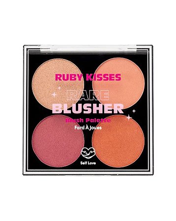 Ruby Kisses Bare Blush Palette Paleta de Blush Compacto - Rare Blusher