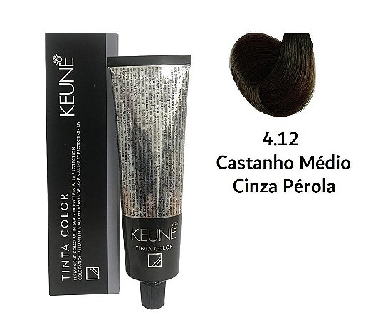 Keune Tinta Color 4.12 Castanho Médio Cinza Pérola 60ml