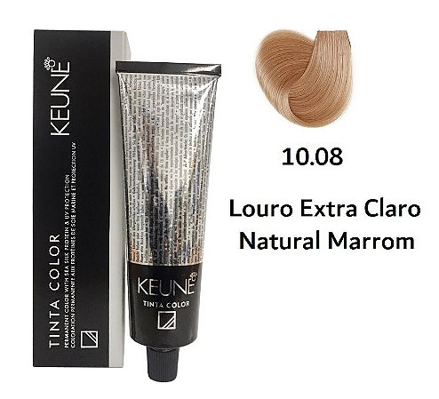 Keune Tinta Color 10.08 Louro Extra Claro Natural Marrom 60ml