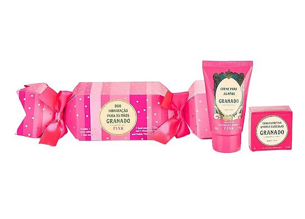 Granado Pink Kit Bombom Creme de Mãos +  Cera Nutritiva Unha