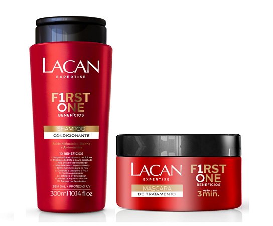 Lacan First One - Kit Shampoo Condicionante e Máscara