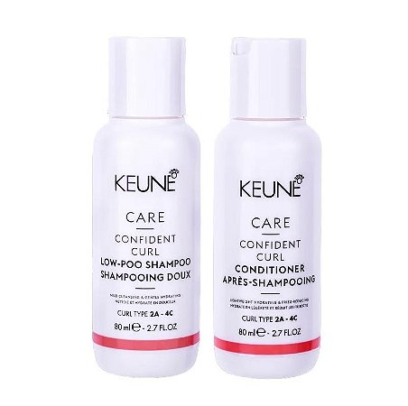 Keune Confident Curl - Kit Shampoo e Condicionador 80ml