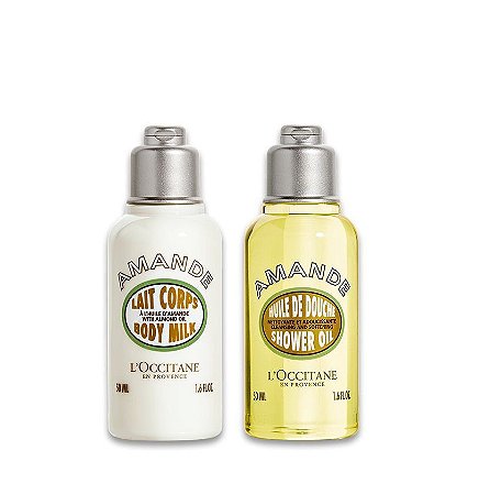 Loccitane Provence Amêndoas - Kit Viagem Duo Corporal Óleo e Hidratante 50ml