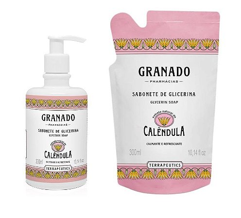 Granado Kit Sabonete Líquido + Refil Calêndula