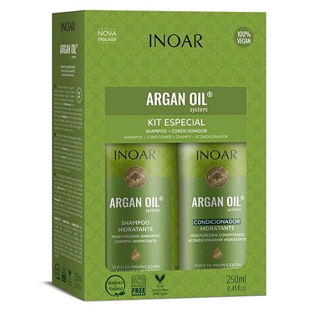 Inoar Argan Oil System - Kit Shampoo e Condicionador 250ml