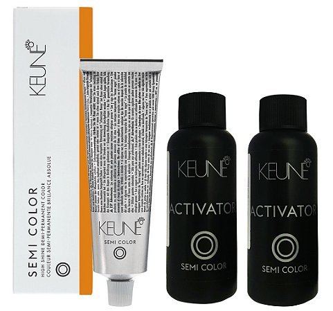 Keune Semi Color 7.44 Louro Médio Cobre Intenso + 2 Activator