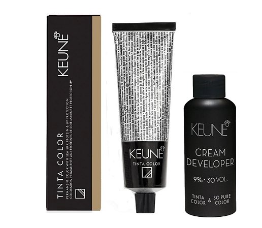 Keune Tinta Color 8.34 Louro Claro Dourado Cobre + Developer 30vol