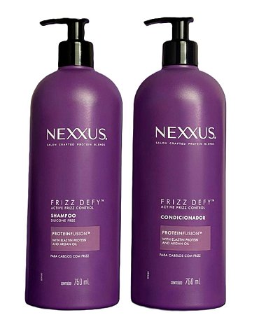 Nexxus Frizz Defy - Kit Shampoo e Condicionador Active Frizz Control 750ml