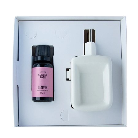 Lenvie Sunset Rose - Kit Aromatizador Elétrico + Óleo Concentrado