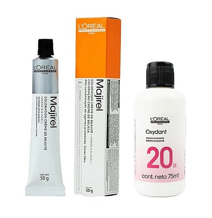 Loreal Majirel 8.3 Louro Claro Dourado + Oxidante 20vol 75ml