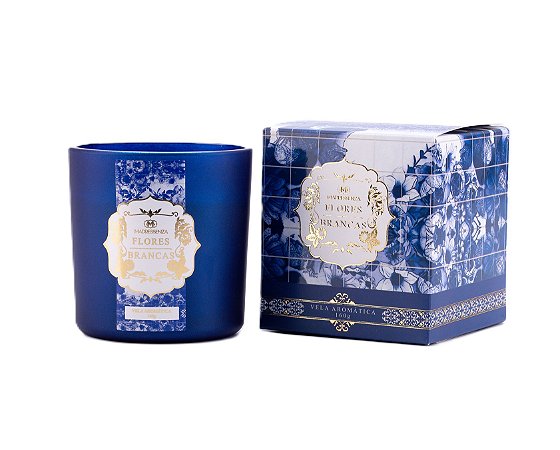 Madressenza Flores Brancas - Vela Perfumada 160g
