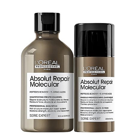 Loreal Professionnel Absolut Repair Molecular - Kit Shampoo e Leave-in Máscara