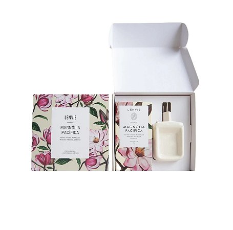 Lenvie Magnólia Pacífica -  Kit Aromatizador Elétrico + Barra Cera