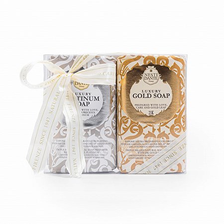 Nesti Dante Luxury - Kit Gold + Platinum 2 Sabonetes de 250g