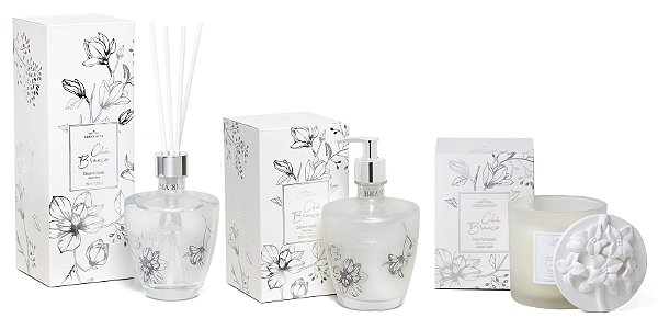Greenswet Chá Branco - Kit Difusor de Ambiente + Sabonete Líquido + Vela