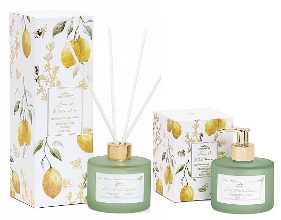 Greenswet Limão do Mediterrâneo - Kit Difusor de Ambiente + Sabonete Líquido