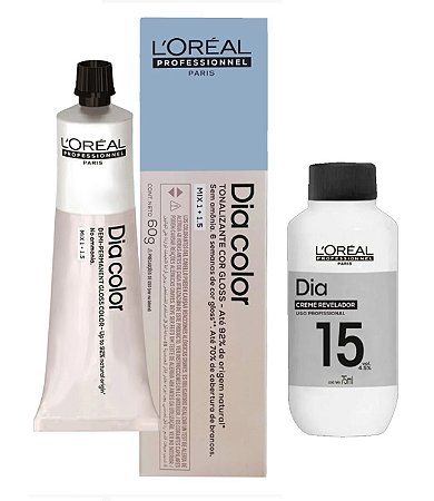 Loreal Dia Color 6.1 Louro Escuro Acinzentado + Creme Revelador 15vol