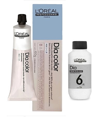 Loreal Dia Color 6.1 Louro Escuro Acinzentado + Creme Revelador 6vol