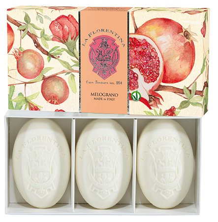 La Florentina Pomegranate - Caixa 3 Sabonetes 150g