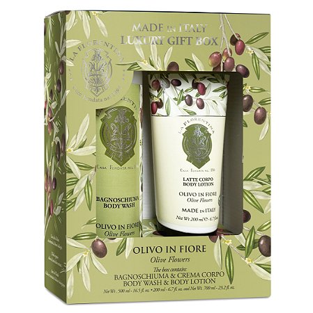 La Florentina Olive Flowers - Kit Body Care Sabonete Líquido + Hidratante Corporal