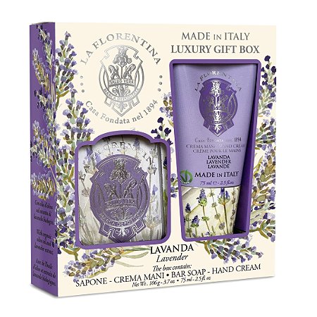 La Florentina Lavander - Kit Creme Mãos + Sabonete Barra