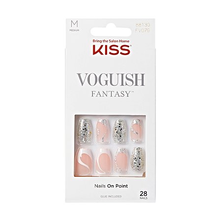 Kiss NY Unhas Postiças Bailarina Voguish Fantasy - Celebration FV300B