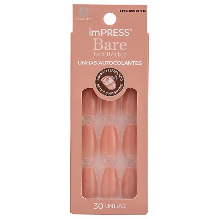Kiss NY Impress Unhas Autocolantes Bailarina Bare - Real World