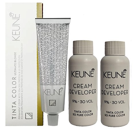 Keune Tinta Color Ultimate Blonde 1531 Louro Super Âmbar + 2 Developer 30vol