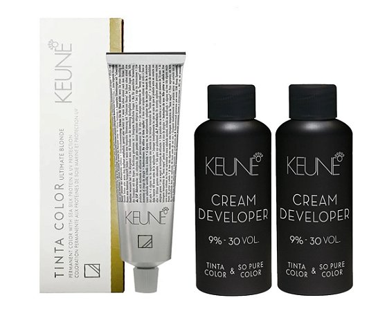 Keune Tinta Color Ultimate Blonde 1531 Louro Super Âmbar + 2 Developer 30vol