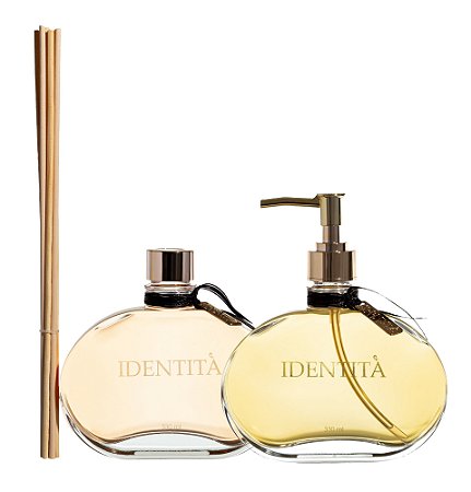 Identita Uno - Kit Difusor + Sabonete Líquido Signora Amadeirado