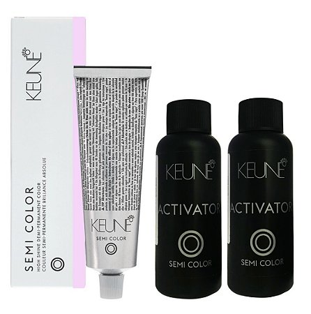 Keune Semi Color Ultimate Blonde 10.2 Louro Extra Claro Pérola  + 2 Activator