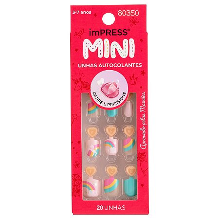 Kiss NY Impress Unha Postiça Infantil Mini - Dreamland