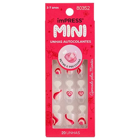 Kiss NY Impress Unha Postiça Infantil Mini - Dream Big