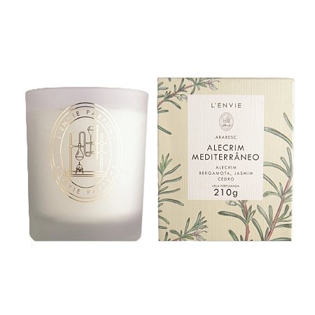 Lenvie Alecrim Mediterrâneo - Vela Perfumada 210g