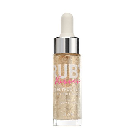 Ruby Kisses Glitter Liquido Electric Glaze - Cor Champagne