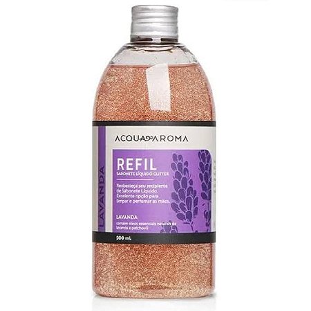 Acqua Aroma Dia Dia Lavanda - Refil Sabonete Líquido Glitter 500ml