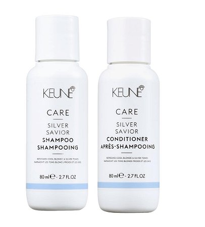 Keune Kit Shampoo e Condicionador Silver Savior 80ml