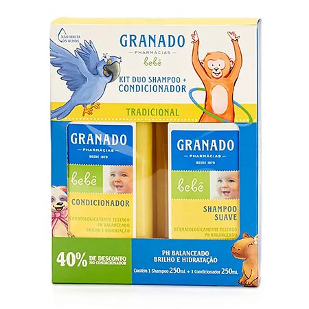 Granado Bebê Kit Duo Shampoo e Condicionador Tradicional